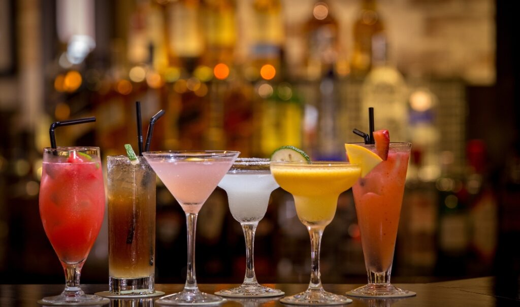 lounge bar snowy mountains