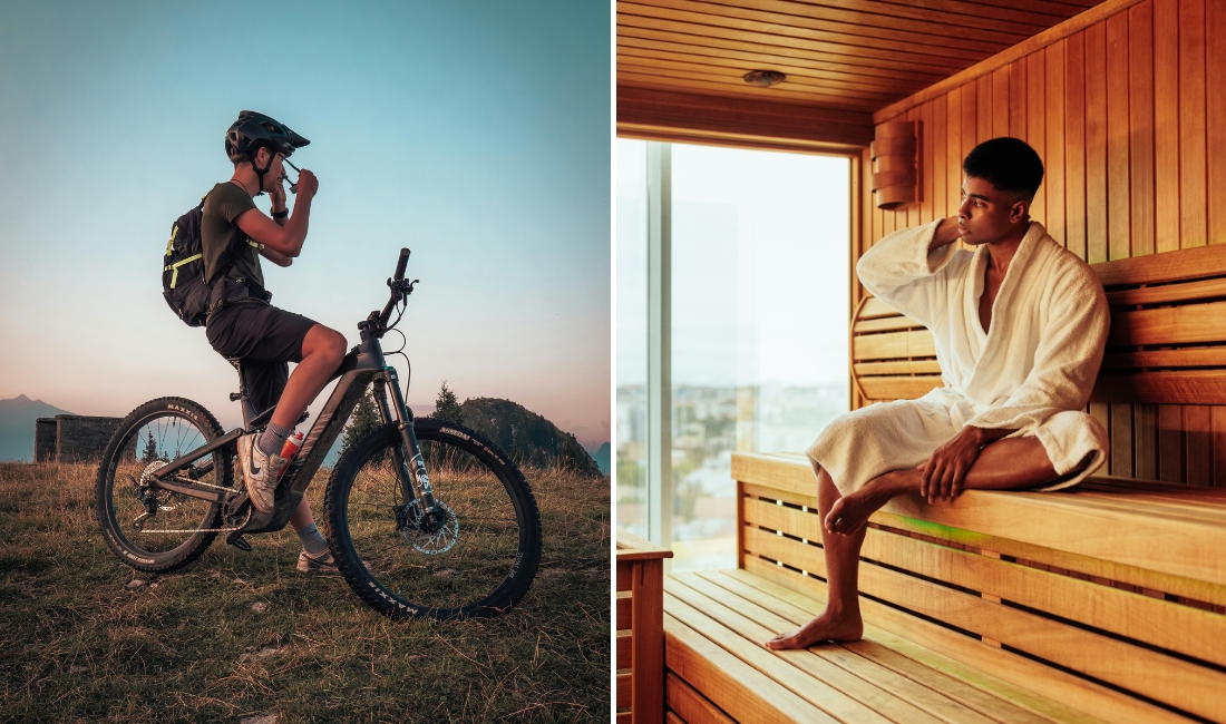 recover with sauna and cold-pool therapy